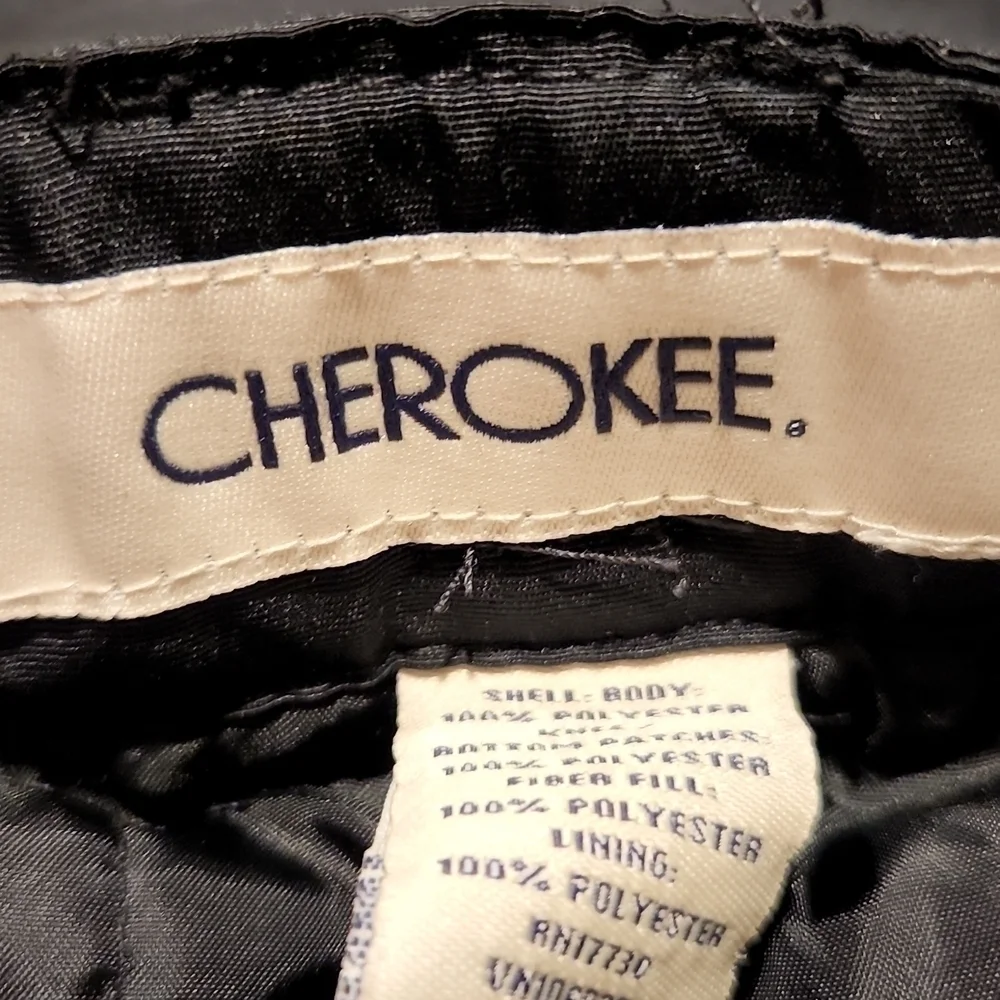 Cherokee Black Ski Snow Pants Insulated Winter Pants Size 6/7